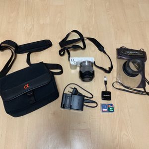 SONY NEX-5N풀세트(메모리카드 32기가,메모리카드 젠더,방수팩 포함) 19만원