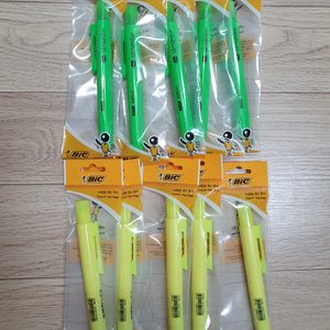 빅(BiC) 모리스 저스트클릭 형광펜(노크형광펜) 10개 일괄