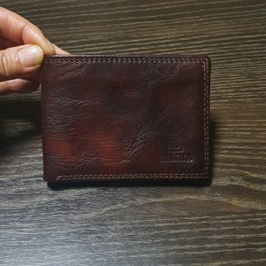 (새지갑)유니크 남자 가죽 지갑.반지갑(미사용). 가죽 지갑.반지갑.남성 지갑.반지갑.카드 지갑