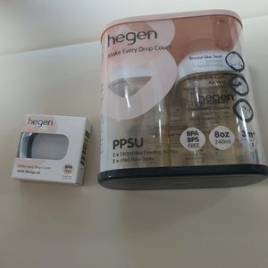 새상품 헤겐 젖병 240ml 헤겐+이유식뚜껑