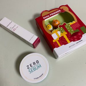 립밤 노세범 새상품 세트 (이니스프리 마이 립밤 , 온더바디 카카오 립밤 , 에뛰드하우스 제로세범)