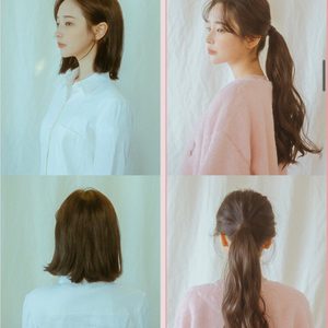 핑크에이지포니테일가발 판매합니다 반가발/통가발/가발