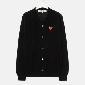 COMME DES GARÇONS 꼼데 가르송 PLAY CARDIGAN 가디건 블랙