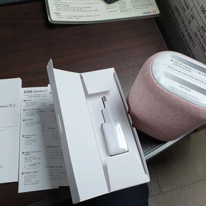 🎄블루투스스피커 캠핑용스피커 하만카돈스피커 핑크 기가지니LTE2용이지만 스피커로만 사용가능 택배무료
