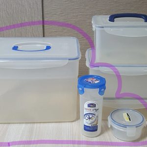 제오닉스 핸들형 사각 밀폐용기 10리터, 락앤락 쉐이커, 코맥스 원형 밀폐용기