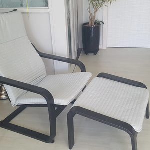 이케아 포엥 암체어 의자(커버1+암체어+스툴)