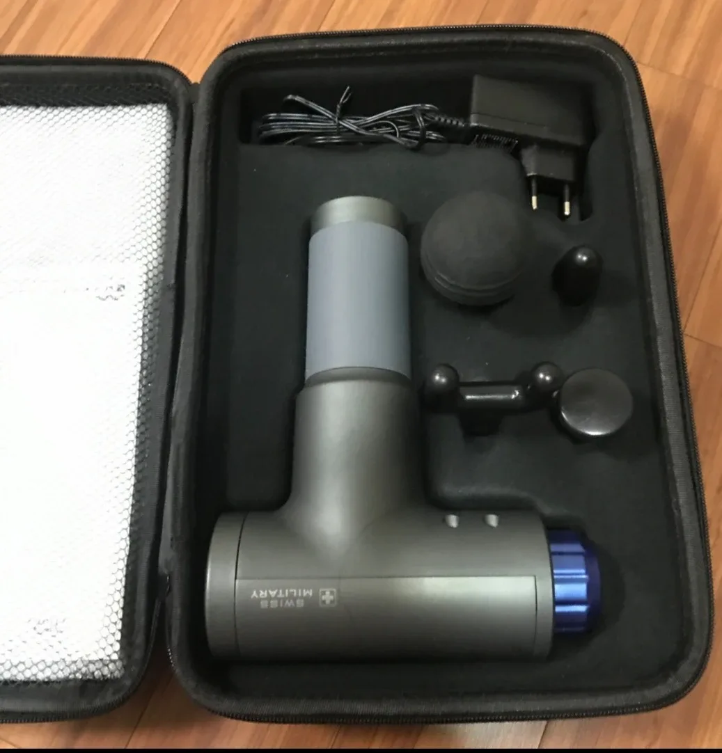 스위스밀리터리건(상태좋어요).마사지건