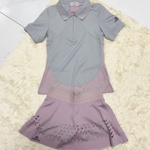 아디다스 스텔라맥카트니 테니스복 (테니스스커트, 상의 세트)