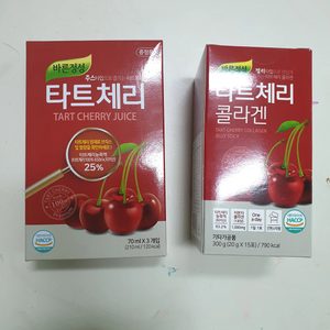 바른정성 타트체리 콜라겐 젤리 15포1박스 서비스 타트체리 쥬스 70ml 3개 드립니다