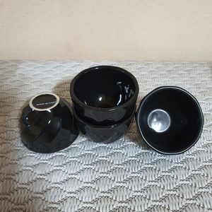 술잔 블랙술잔 검은색술잔 도자기술잔 소주잔 정종잔 4p