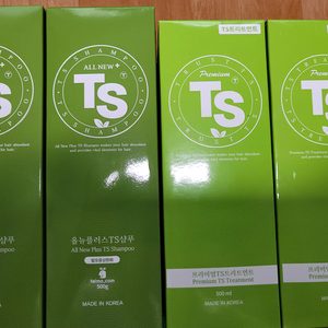 올뉴플러스TS샴푸500g,프리미엄TS트리트먼트500ml,올뉴플러스TS샴푸100g 판매합니다.