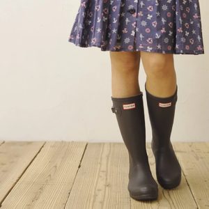 헌터부츠 헌터여성부츠 헌터레인부츠 HUNTER 오리지날키즈(성인착용가능사이즈)블랙