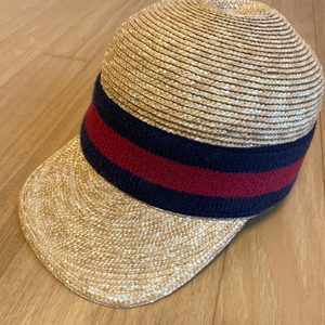 구찌(Gucci) 밀짚(woven-straw) 야구모자