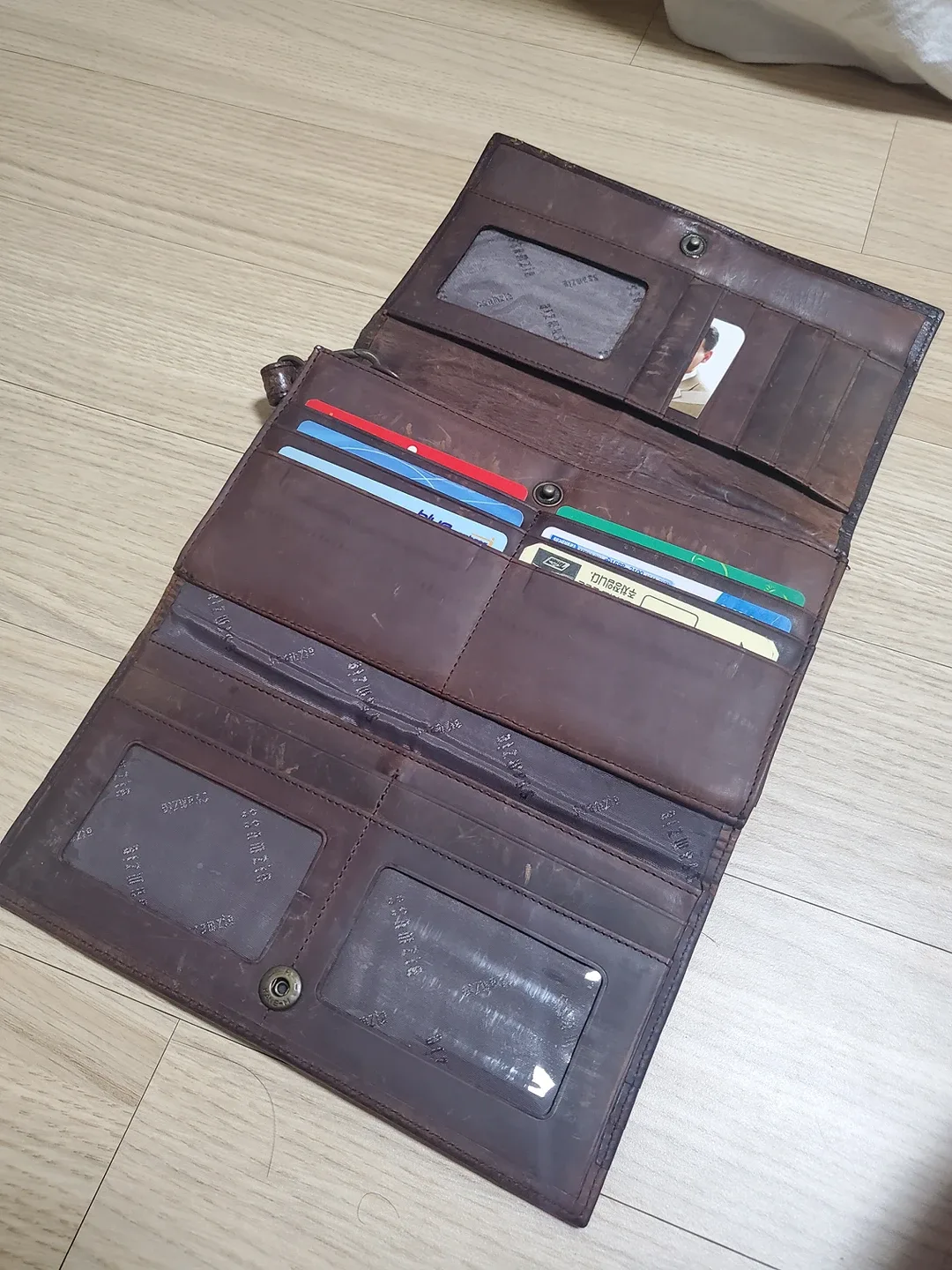 쌈지정품 소가죽 남성 손가방 카드지갑