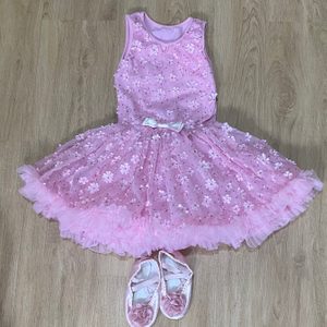 일괄판매 유아발레복 유아발레슈즈 유아드레스 유아핑크발레복 아기드레스 아기발레옷 발레옷 4살 5살