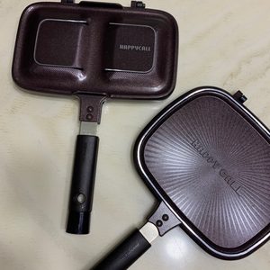 (새상품)해피콜양면브런치팬+해피콜양면누릉지팬