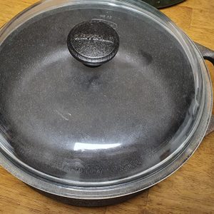 스캡슐트 무쇠냄비24cm 본품유리뚜껑 포함