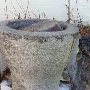 100년 이상된 절구 골동품 절구통 +돌화분