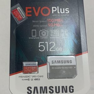 (새제품)삼성전자 micro SDXC EVO Plus SD 512GB 팝니다(마이크로 sd)