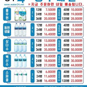 세종시 6년차 생수배달업체입니다