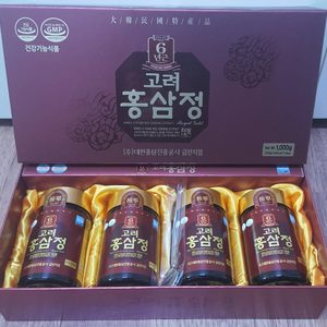 6년근 고려 홍삼정 250g 4병 미개봉 유통기한 2023년 8월 13일. 홍삼 홍삼정. 설 선물