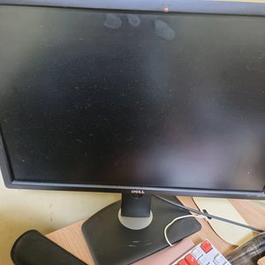 u2412mb dell모니터(회전)+gpro유선마우스+마우스해드셋번지대