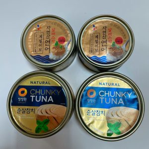참치캔 연어캔 판매 ( 청정원 순살참치 / CJ 자연산연어 )