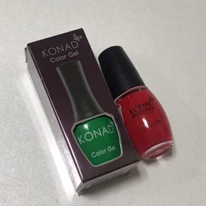 코나드 컬러 매니큐어 젤네일 폴리쉬 네일 컬러젤 10ml 그린, 레드 (새 제품)