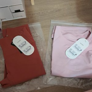 안다르 필라테스복 티셔츠, 레깅스 세트(새제품)