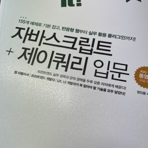 자바스크립트 제이쿼리 코딩 책