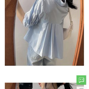 뒷주름 셔츠 44-77 어제받은 새상품