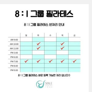 솔레필라테스앤요가 9.5개월 주3회 필라테스
