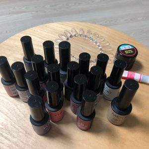 젤네일 18색 판매 + 원형네일차트 +파츠젤 +파츠글루 (셀프젤네일)
