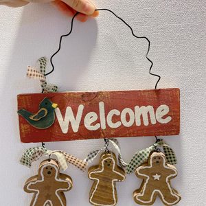 귀여운 쿠키가 걸려있는 Welcome 인테리어 소품 팝니다!