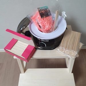 왁싱 풀셋트 왁스 워머+하드왁스+우드스틱+프리세럼
