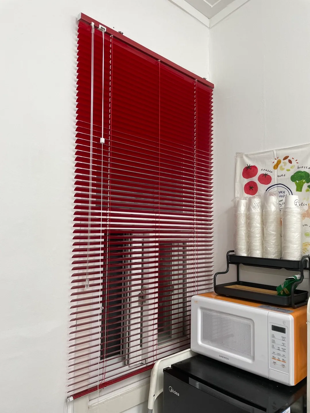 (중고)블라인드 레드컬러 상태양호