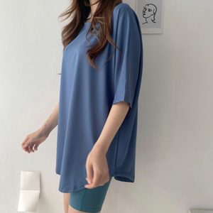 필라테스 요가복 오버핏 기능성 반팔