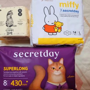 시크릿데이 생리대를 투썸 조각케익 깁콘으로 물교하실분