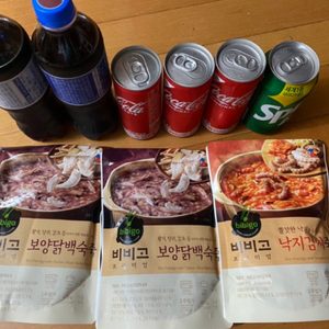 비비고 프리미엄 닭백숙, 낙지김치죽,콜라 판매합니다.(먹거리)