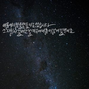 캘리그라피/가사/명대사/글귀써드려요