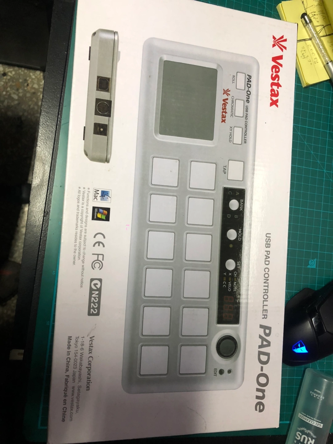 dj 미디 vestax pad-one 세제품