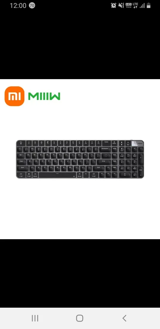 [무선키보드] 샤오미 MIIIW 기계식 블루투스/무선 겸용 키보드