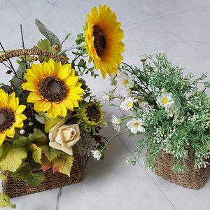 공방제작 핸드메이드 조화꽃 장식