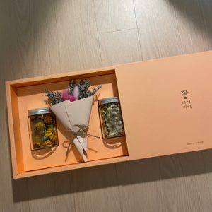 꽃 다시피다 꽃차 2종(아카시아+메리골드+미니 꽃다발) 새제품