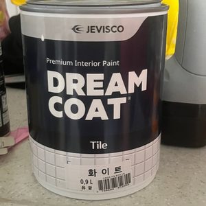 드림코트 타일 화이트 0.9리터 유광