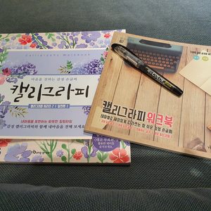 캘리그라피 책 2권+XENO 컬러 붓펜