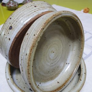 공방 도자기 접시(미사용)