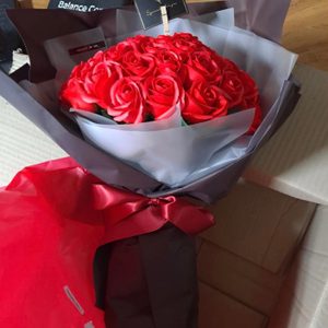 비누 장미꽃 50송이 꽃다발