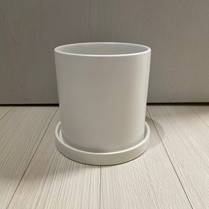 무광택 화분 + 받침 세트