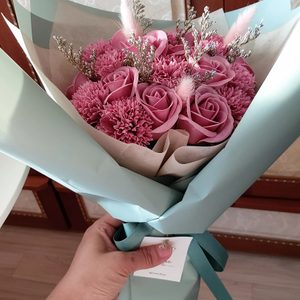 비누카네이션장미꽃다발20송이